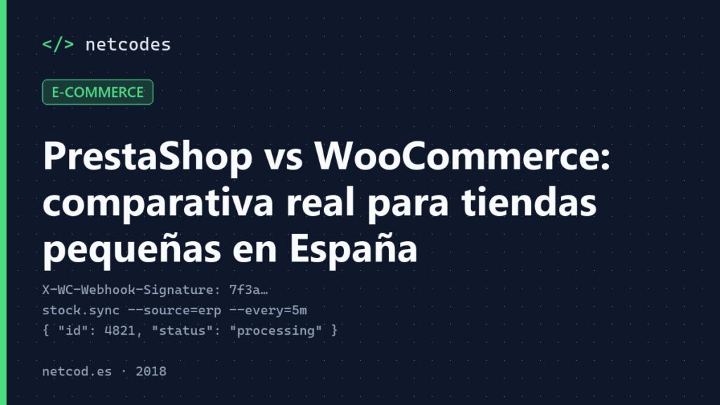 PrestaShop vs WooCommerce: comparativa real para tiendas pequeñas en España