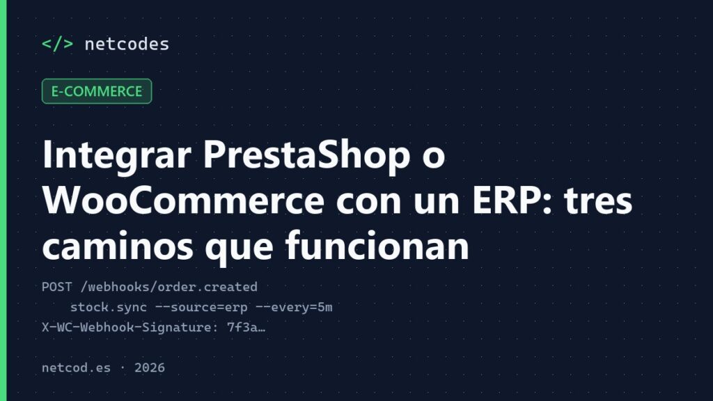 Integrar PrestaShop o WooCommerce con un ERP: tres caminos que funcionan